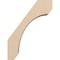 Ekena Millwork 5-inch W x 12-inch D x 16-inch H Legacy Rough Cedar Woodgrain TimberThane Knee Brace, Primed BRCUR05X12X16LECRCPR - alternate 4